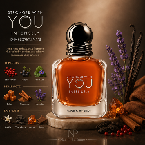 عطر استرانگر ویت یو اینتنسلی مردانه | Emporio Armani Stronger With You Intensely